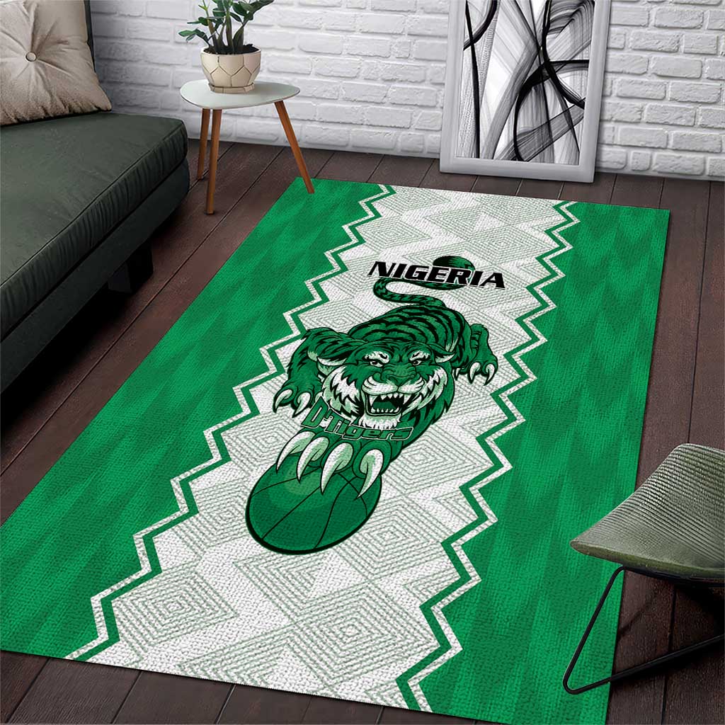 Nigeria Basketball Area Rug Go DTigers - Wonder Print Shop