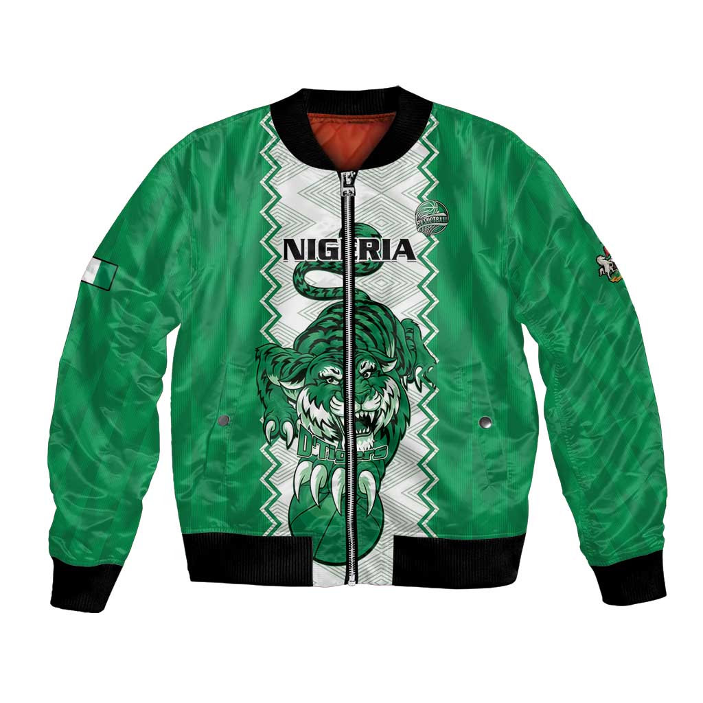 Nigeria Basketball Custom Bomber Jacket Go DTigers - Wonder Print Shop