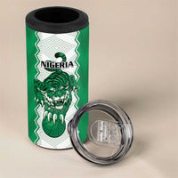 Nigeria Basketball Custom 4 in 1 Can Cooler Tumbler Go DTigers - Wonder Print Shop
