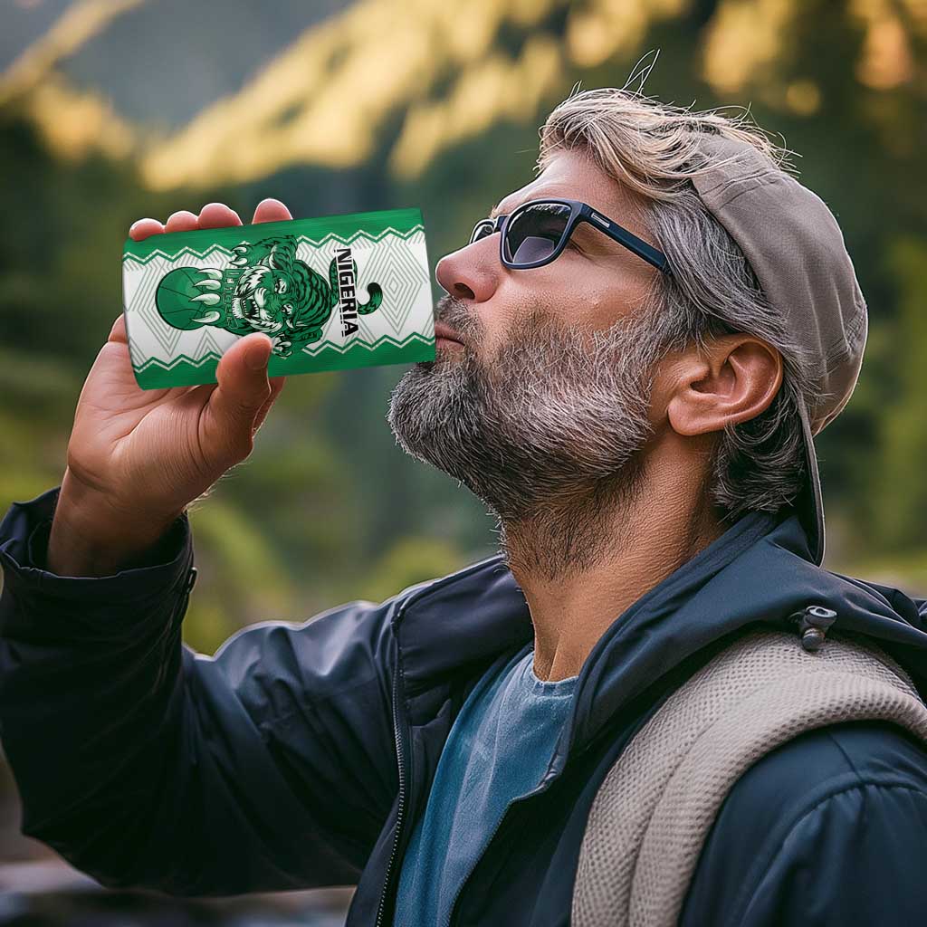 Nigeria Basketball Custom 4 in 1 Can Cooler Tumbler Go DTigers - Wonder Print Shop