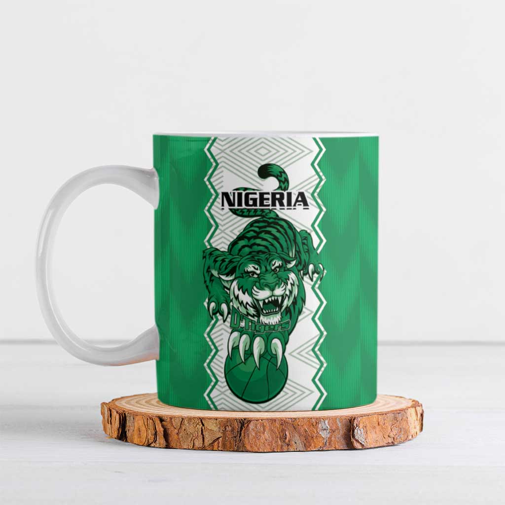 Nigeria Basketball Custom Ceramic Mug Go DTigers - Wonder Print Shop