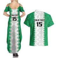 Nigeria Basketball Custom Couples Matching Summer Maxi Dress and Hawaiian Shirt Go DTigers - Wonder Print Shop