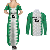 Nigeria Basketball Custom Couples Matching Summer Maxi Dress and Long Sleeve Button Shirt Go DTigers - Wonder Print Shop
