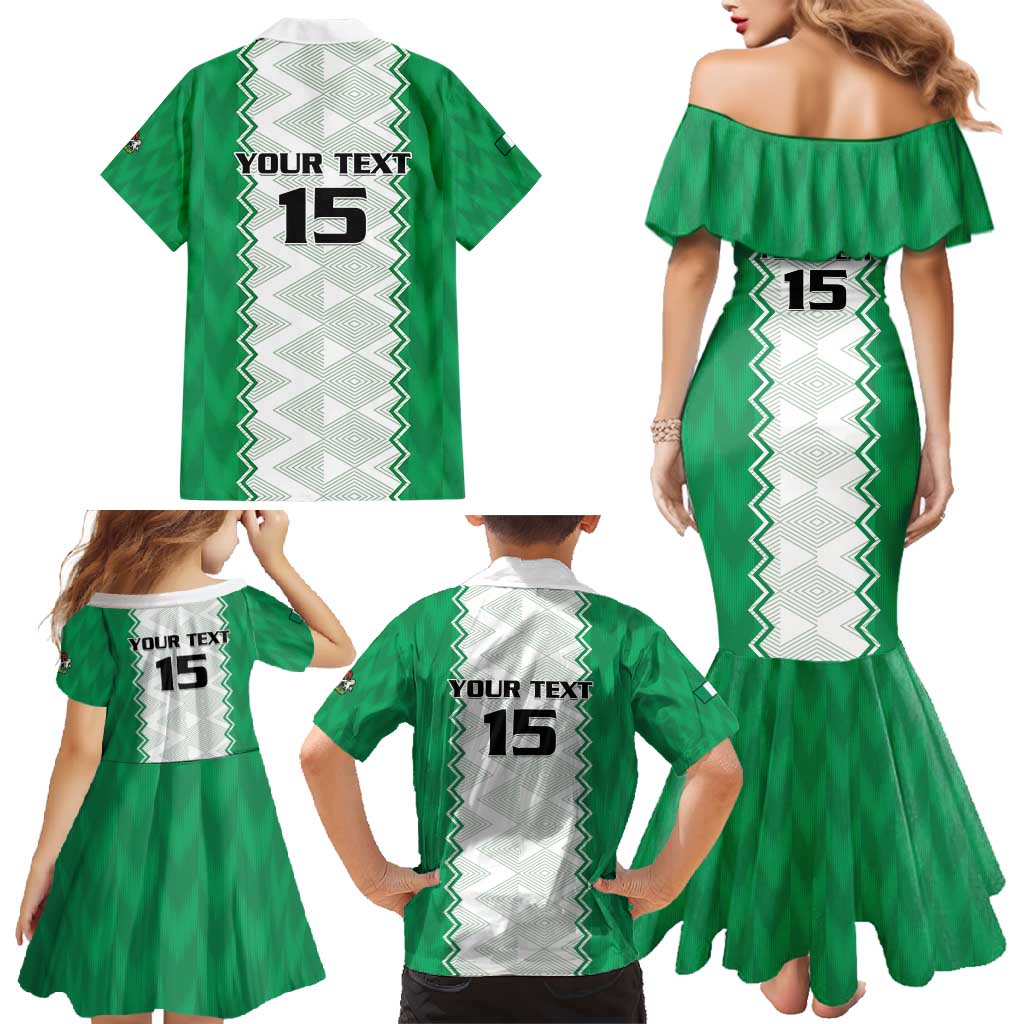 Nigeria Basketball Custom Family Matching Mermaid Dress and Hawaiian Shirt Go DTigers - Wonder Print Shop