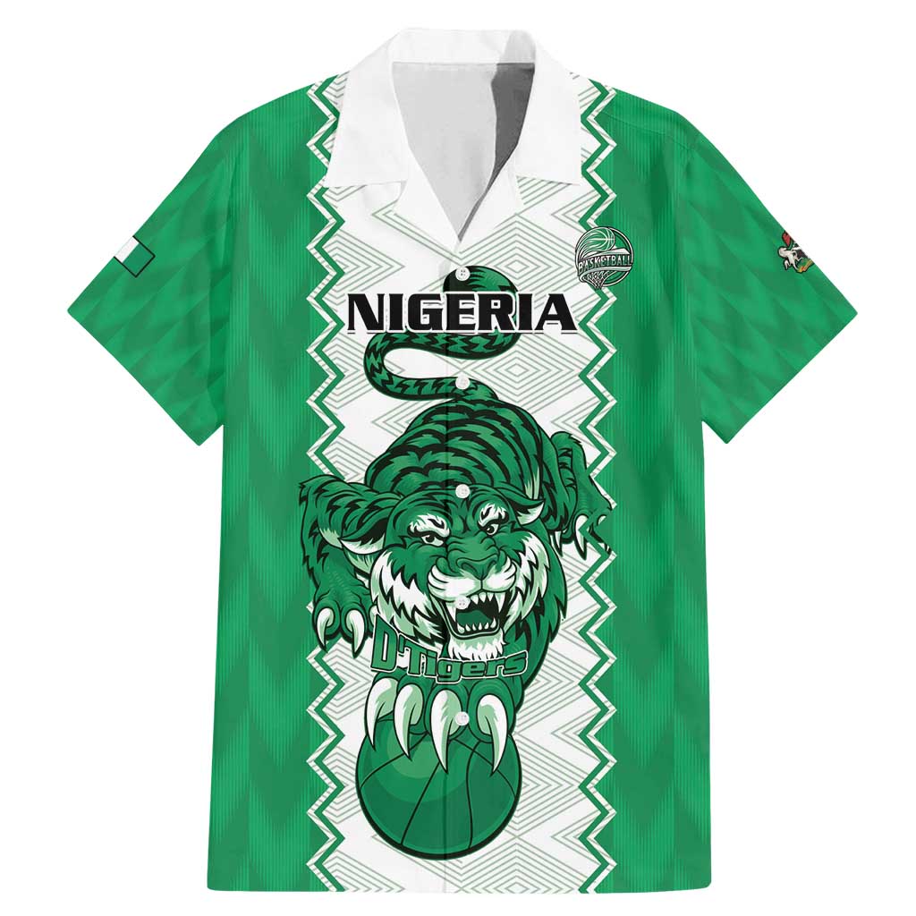 Nigeria Basketball Custom Family Matching Mermaid Dress and Hawaiian Shirt Go DTigers - Wonder Print Shop