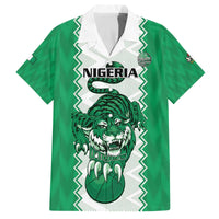 Nigeria Basketball Custom Family Matching Off The Shoulder Long Sleeve Dress and Hawaiian Shirt Go DTigers - Wonder Print Shop