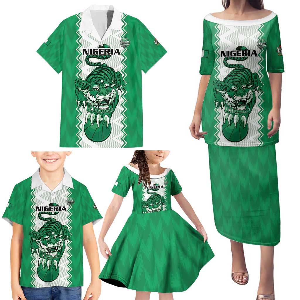 Nigeria Basketball Custom Family Matching Puletasi and Hawaiian Shirt Go DTigers - Wonder Print Shop