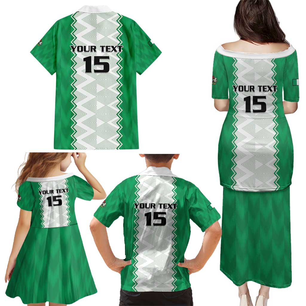 Nigeria Basketball Custom Family Matching Puletasi and Hawaiian Shirt Go DTigers - Wonder Print Shop