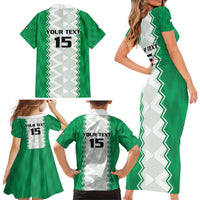 Nigeria Basketball Custom Family Matching Short Sleeve Bodycon Dress and Hawaiian Shirt Go DTigers - Wonder Print Shop