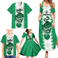 Nigeria Basketball Custom Family Matching Summer Maxi Dress and Hawaiian Shirt Go DTigers - Wonder Print Shop