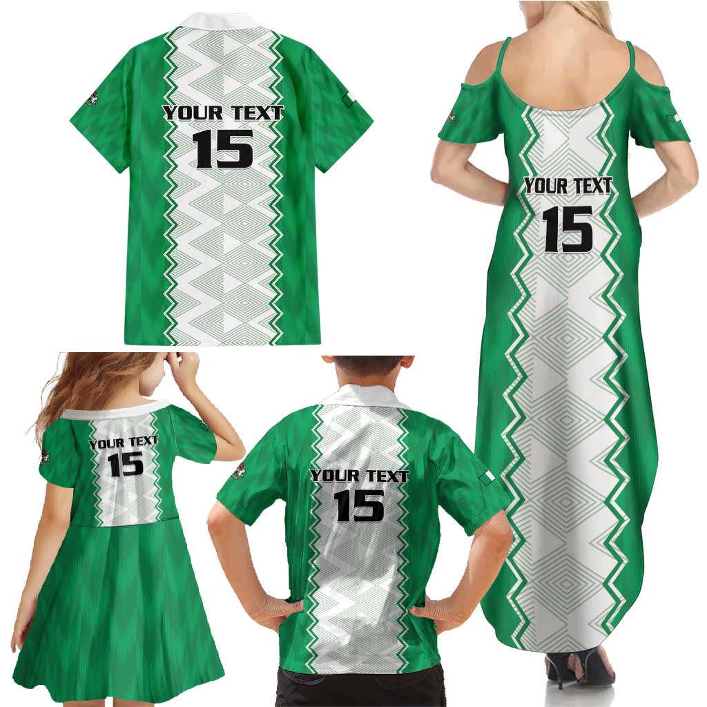 Nigeria Basketball Custom Family Matching Summer Maxi Dress and Hawaiian Shirt Go DTigers - Wonder Print Shop