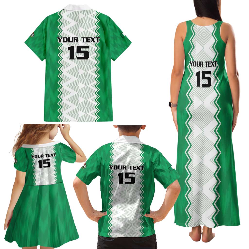 Nigeria Basketball Custom Family Matching Tank Maxi Dress and Hawaiian Shirt Go DTigers - Wonder Print Shop