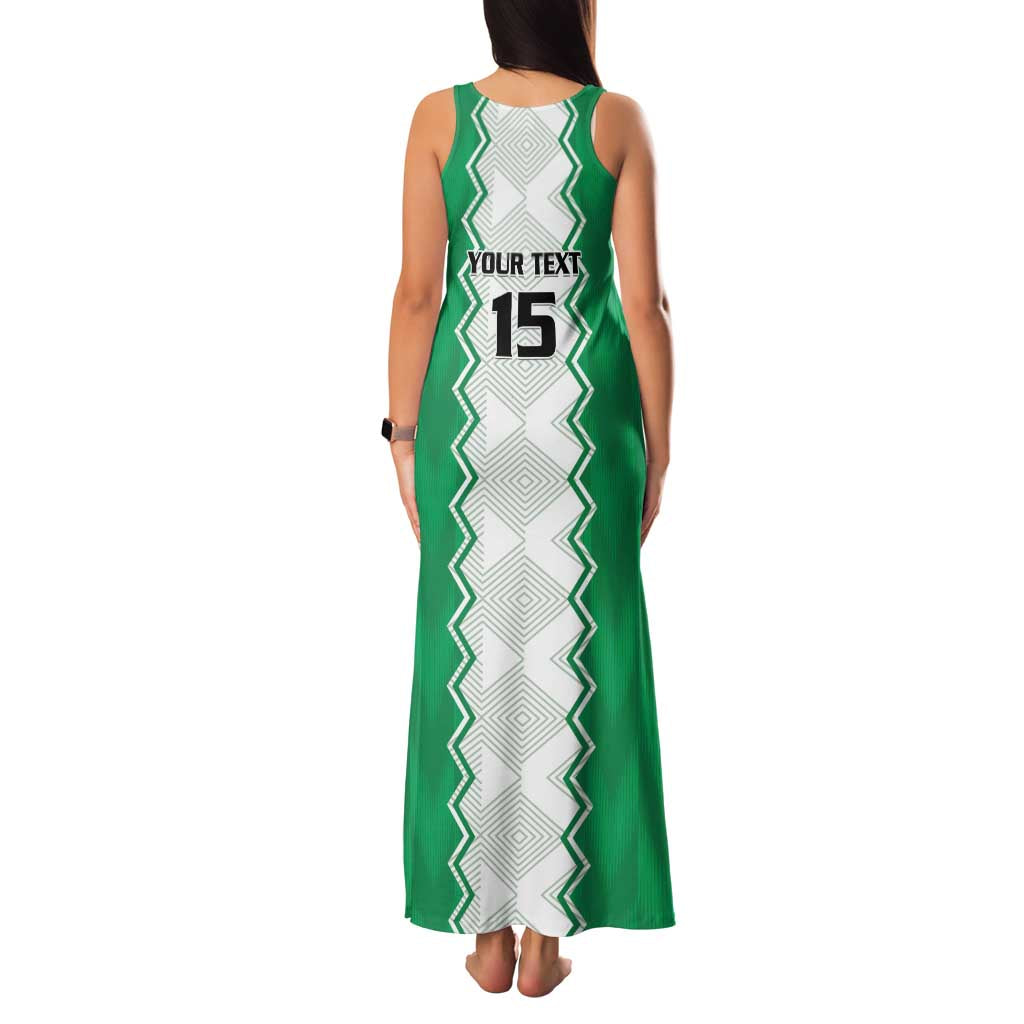 Nigeria Basketball Custom Family Matching Tank Maxi Dress and Hawaiian Shirt Go DTigers - Wonder Print Shop