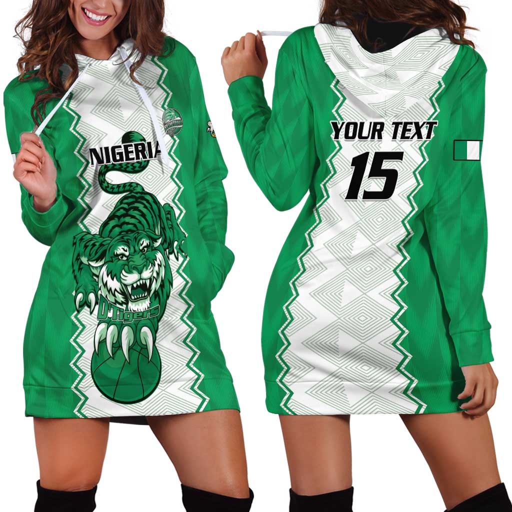 Nigeria Basketball Custom Hoodie Dress Go DTigers - Wonder Print Shop