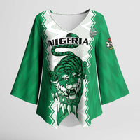 Nigeria Basketball Custom Kimono Sleeve Blouse Go DTigers - Wonder Print Shop