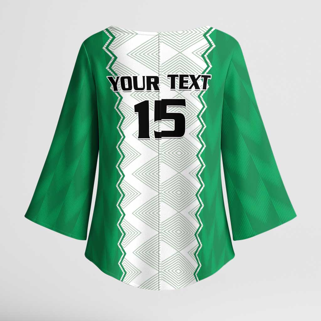 Nigeria Basketball Custom Kimono Sleeve Blouse Go DTigers - Wonder Print Shop