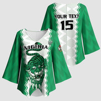 Nigeria Basketball Custom Kimono Sleeve Blouse Go DTigers - Wonder Print Shop