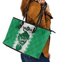 Nigeria Basketball Leather Tote Bag Go DTigers - Wonder Print Shop