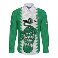 Nigeria Basketball Custom Long Sleeve Button Shirt Go DTigers - Wonder Print Shop