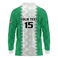 Nigeria Basketball Custom Long Sleeve Polo Shirt Go DTigers - Wonder Print Shop