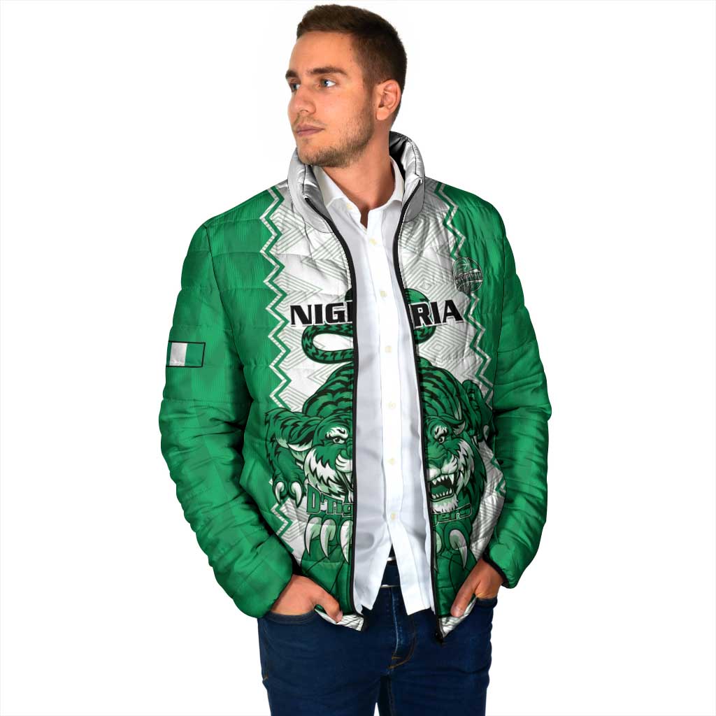 Nigeria Basketball Custom Padded Jacket Go DTigers - Wonder Print Shop