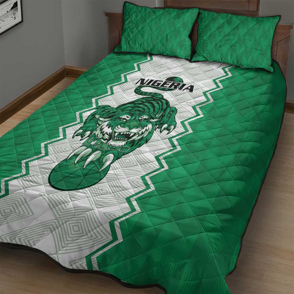 Nigeria Basketball Quilt Bed Set Go DTigers - Wonder Print Shop