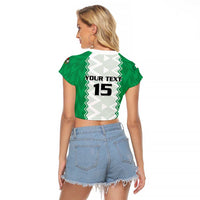 Nigeria Basketball Custom Raglan Cropped T Shirt Go DTigers - Wonder Print Shop