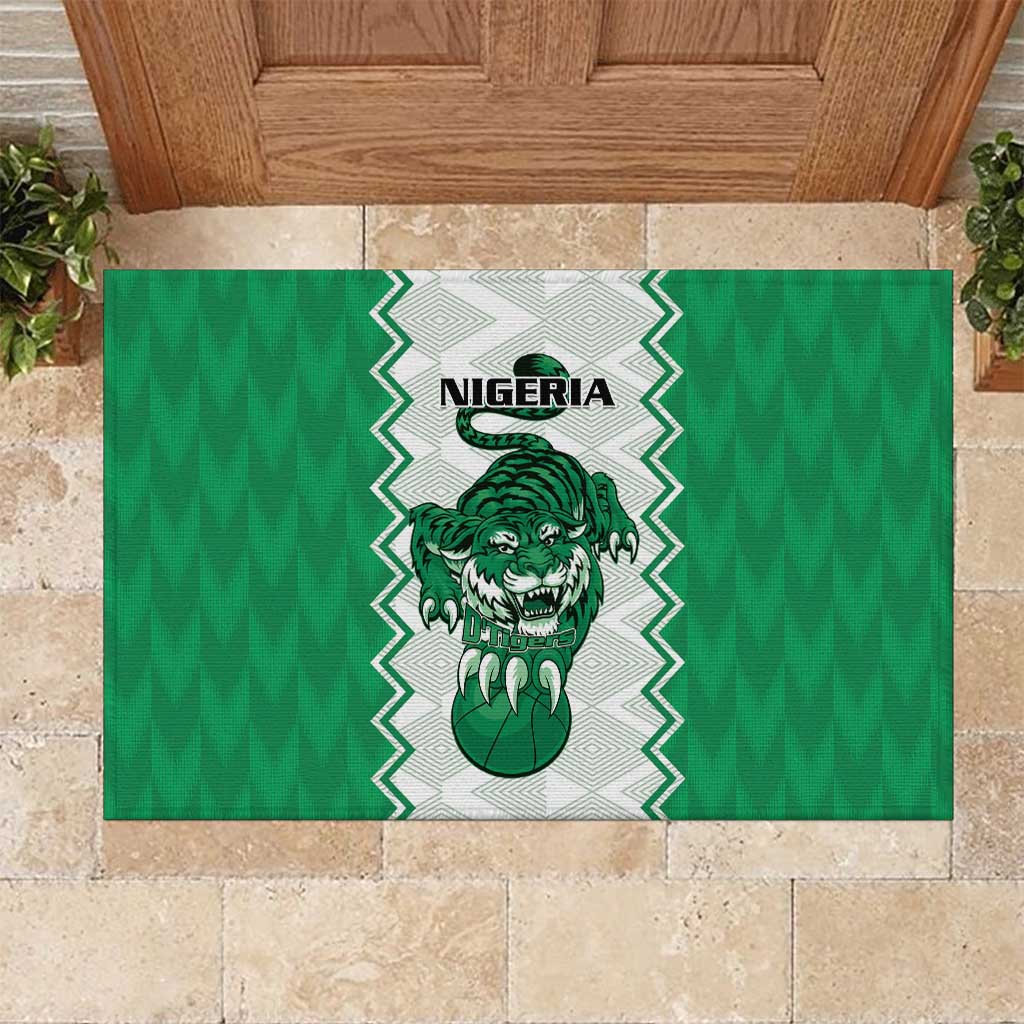 Nigeria Basketball Rubber Doormat Go DTigers - Wonder Print Shop