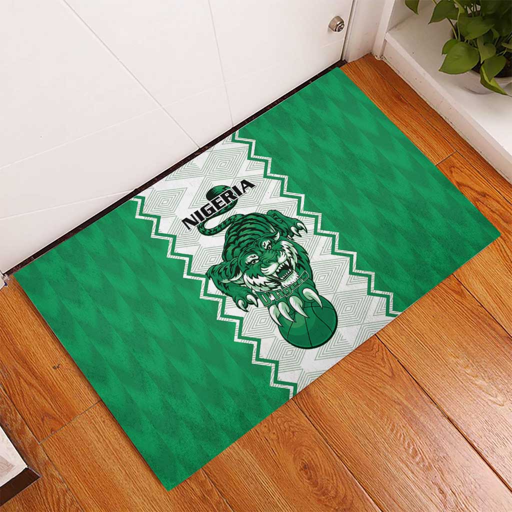 Nigeria Basketball Rubber Doormat Go DTigers - Wonder Print Shop