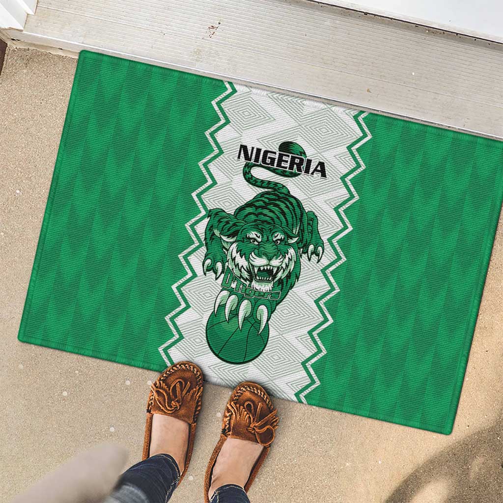 Nigeria Basketball Rubber Doormat Go DTigers - Wonder Print Shop