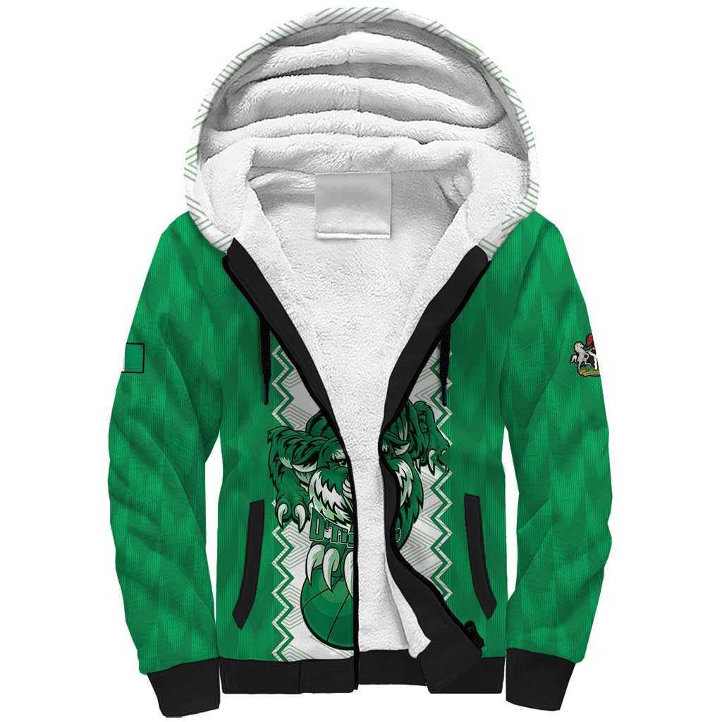 Nigeria Basketball Custom Sherpa Hoodie Go DTigers - Wonder Print Shop