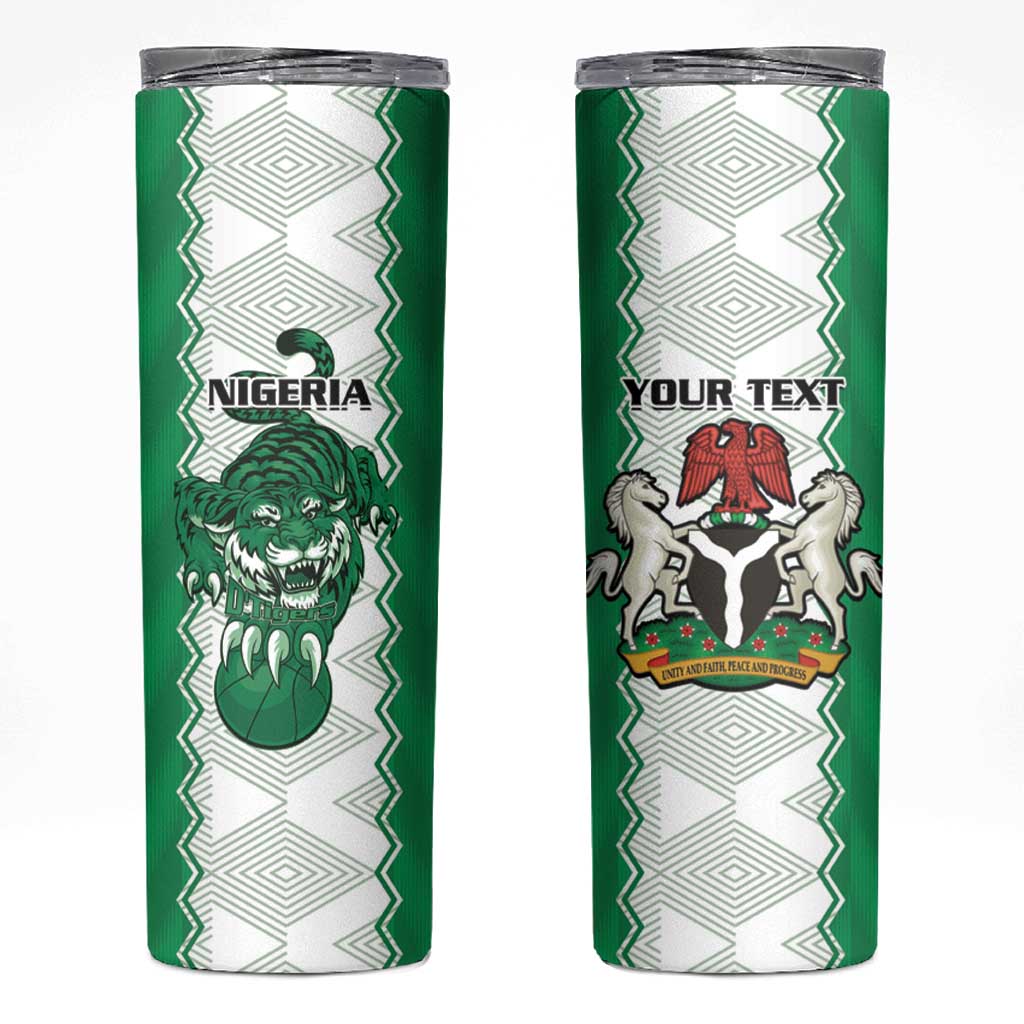 Nigeria Basketball Custom Skinny Tumbler Go DTigers - Wonder Print Shop