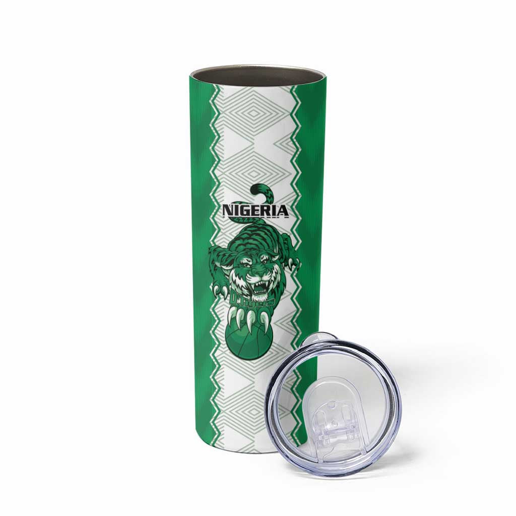 Nigeria Basketball Custom Skinny Tumbler Go DTigers - Wonder Print Shop