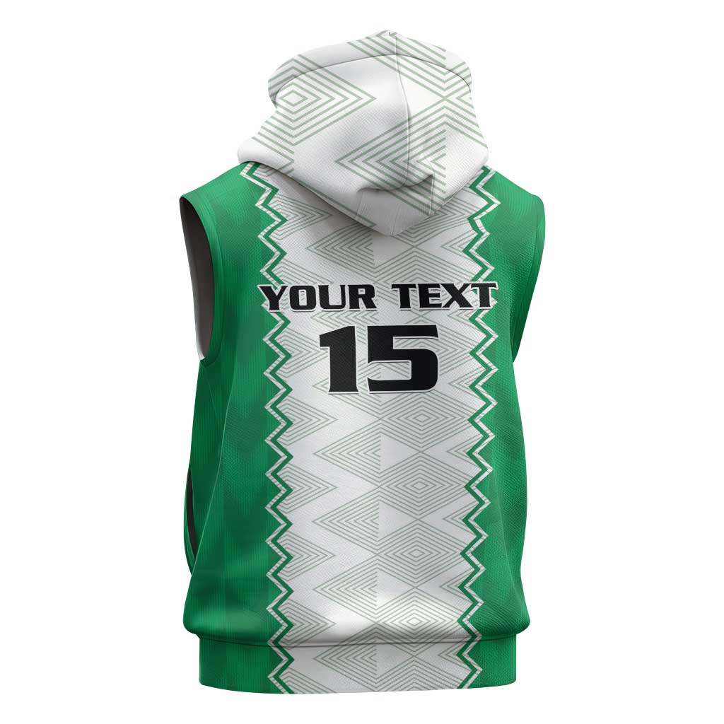 Nigeria Basketball Custom Sleeveless Hoodie Go DTigers - Wonder Print Shop