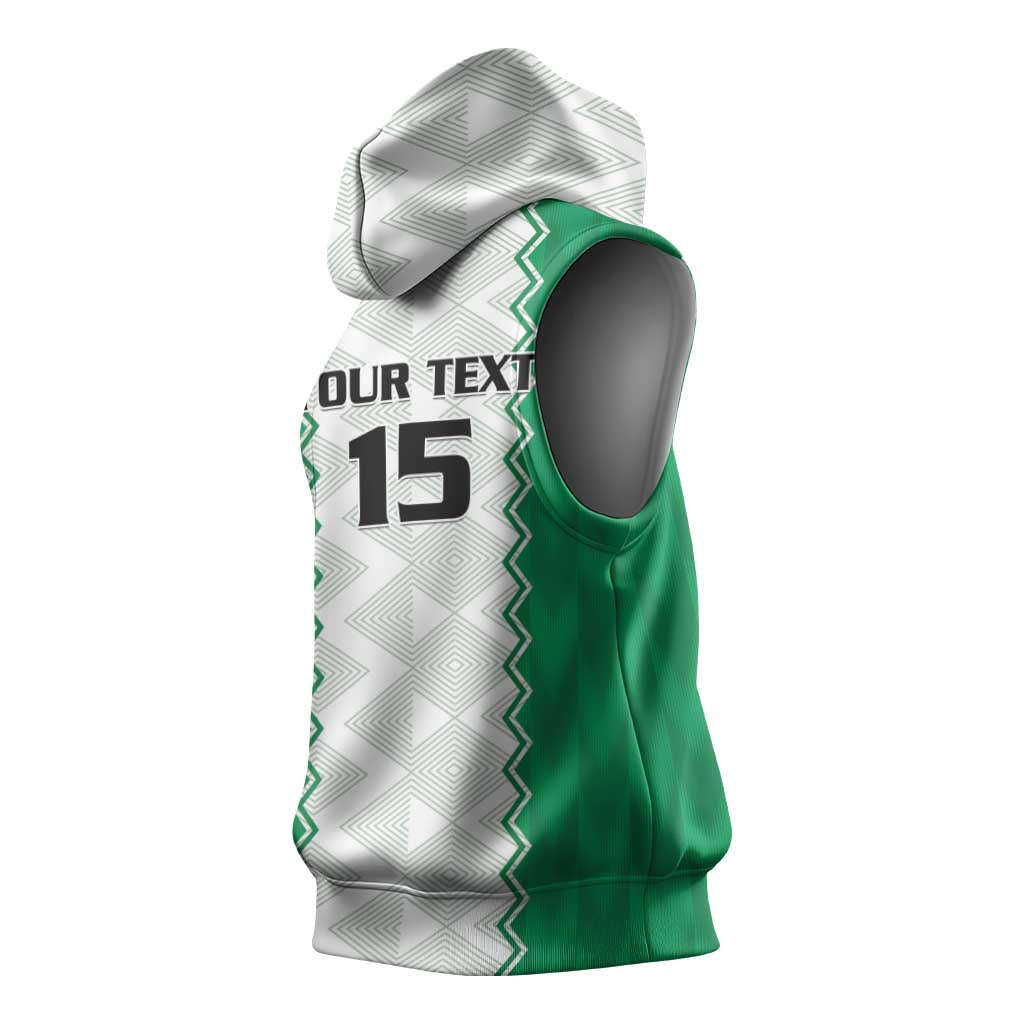 Nigeria Basketball Custom Sleeveless Hoodie Go DTigers - Wonder Print Shop