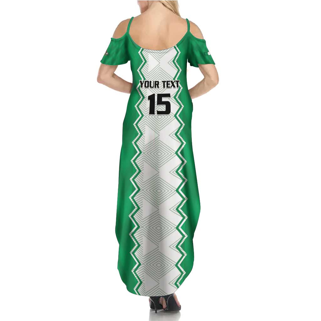 Nigeria Basketball Custom Summer Maxi Dress Go DTigers - Wonder Print Shop