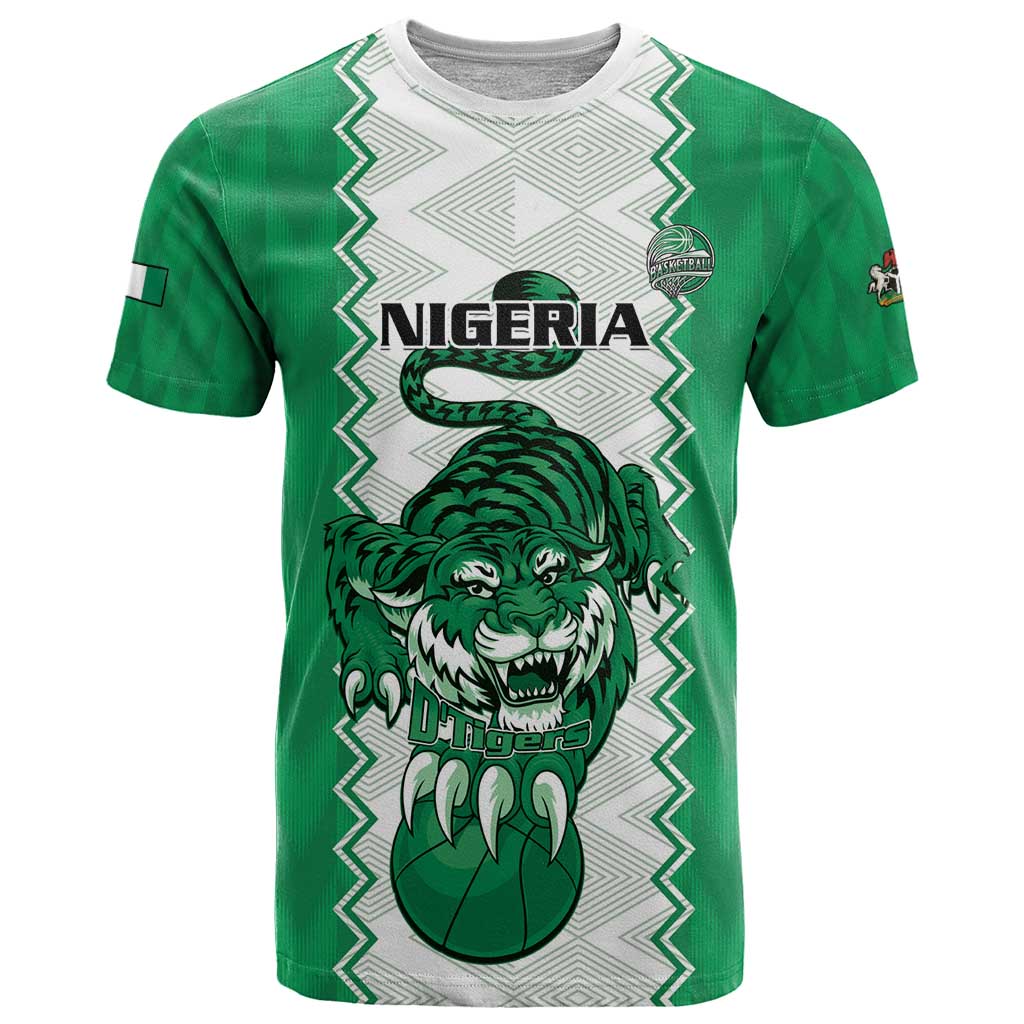 Nigeria Basketball Custom T Shirt Go DTigers - Wonder Print Shop