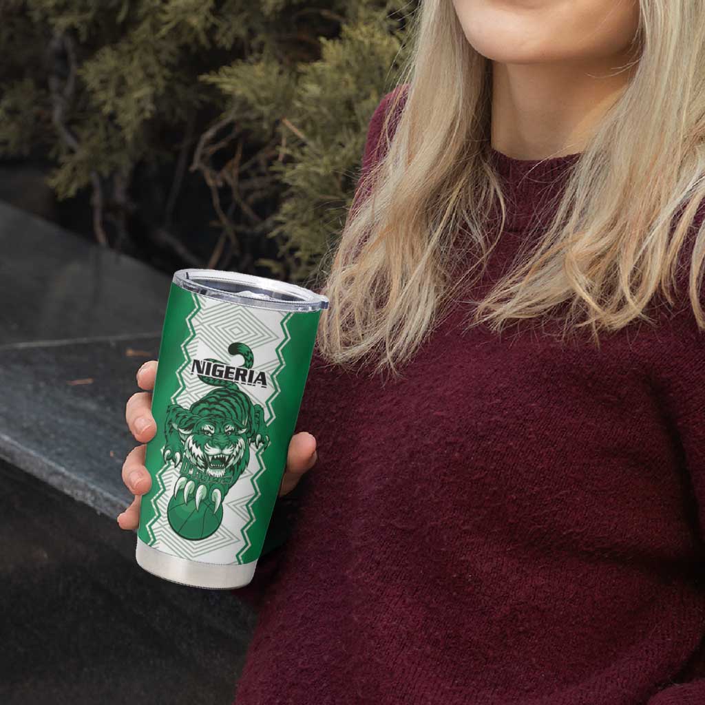 Nigeria Basketball Custom Tumbler Cup Go DTigers - Wonder Print Shop