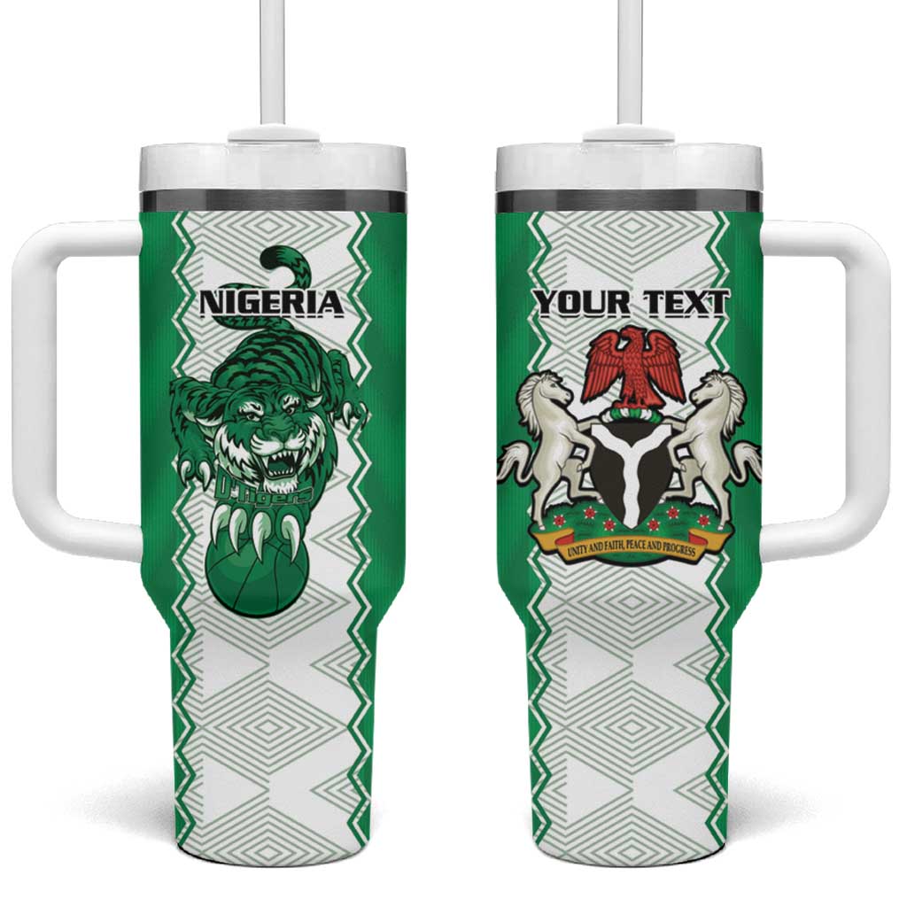 Nigeria Basketball Custom Tumbler With Handle Go DTigers - Wonder Print Shop