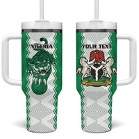 Nigeria Basketball Custom Tumbler With Handle Go DTigers - Wonder Print Shop