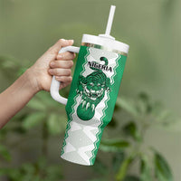 Nigeria Basketball Custom Tumbler With Handle Go DTigers - Wonder Print Shop