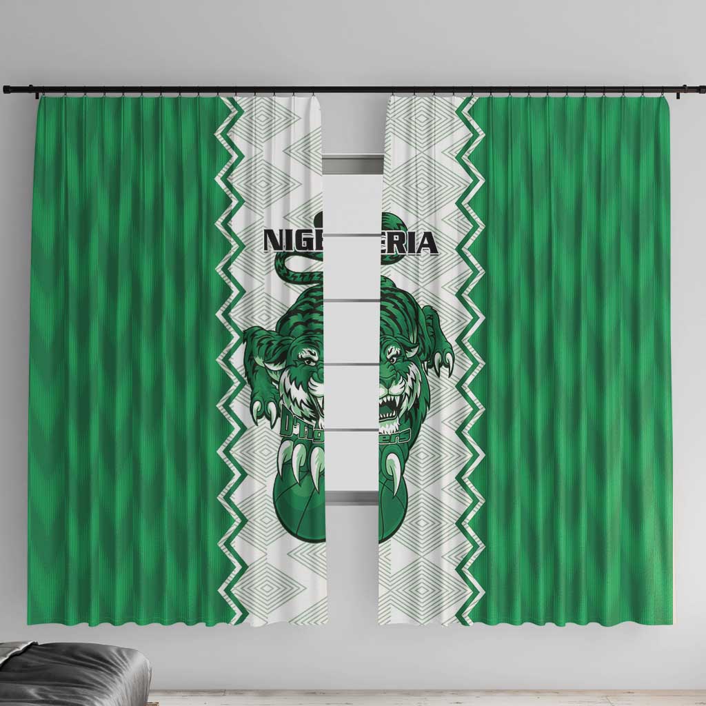 Nigeria Basketball Window Curtain Go DTigers - Wonder Print Shop