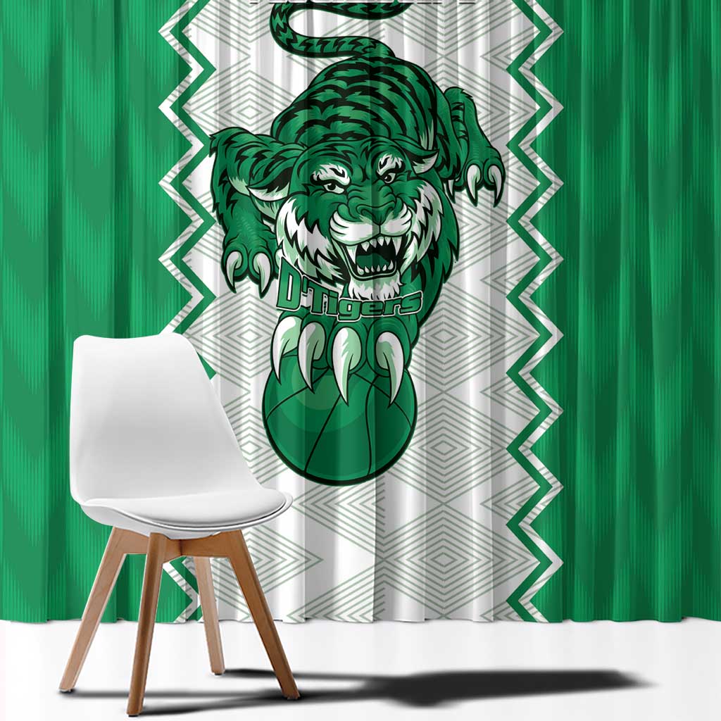 Nigeria Basketball Window Curtain Go DTigers - Wonder Print Shop