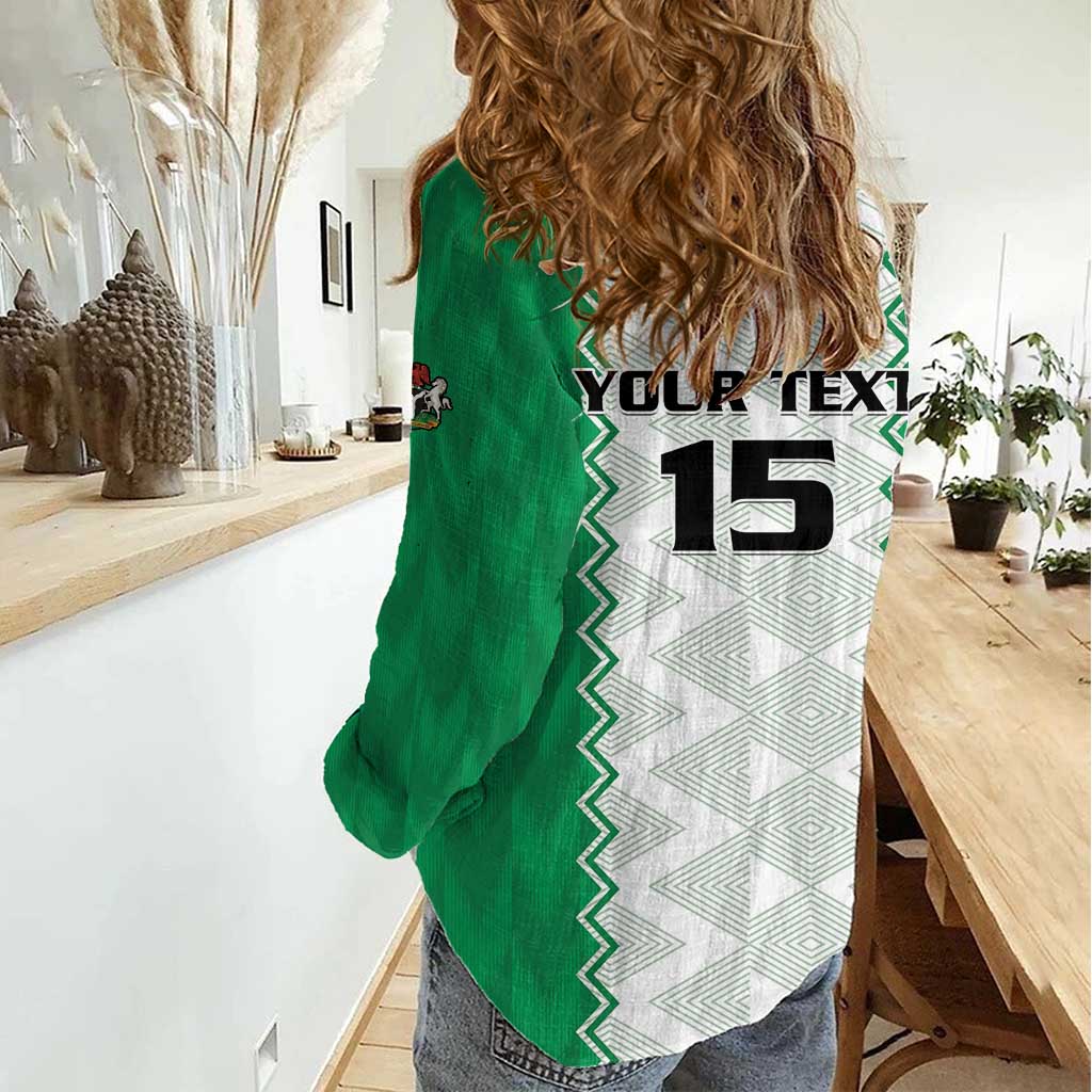 Nigeria Basketball Custom Women Casual Shirt Go DTigers - Wonder Print Shop