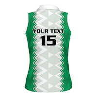 Nigeria Basketball Custom Women Sleeveless Polo Shirt Go DTigers - Wonder Print Shop