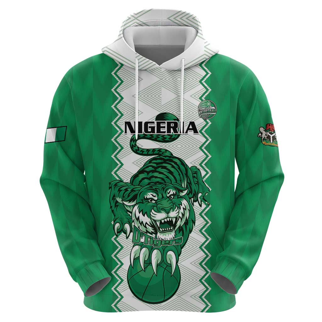 Nigeria Basketball Custom Zip Hoodie Go DTigers - Wonder Print Shop
