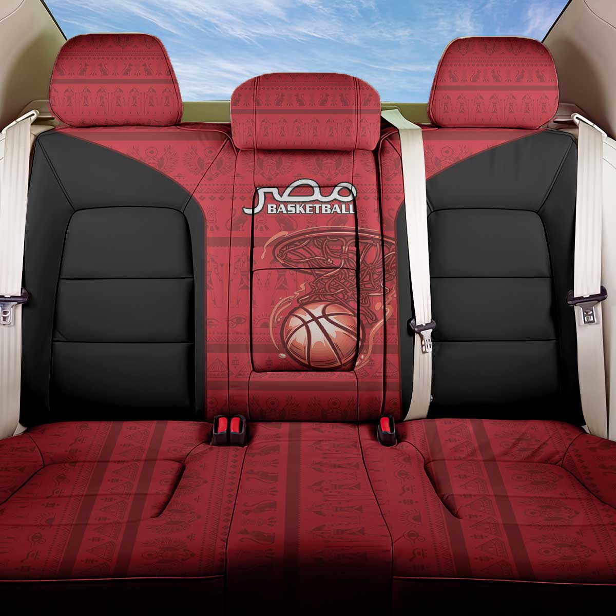 Egypt Basketball Back Car Seat Cover Go Pharaohs - Wonder Print Shop
