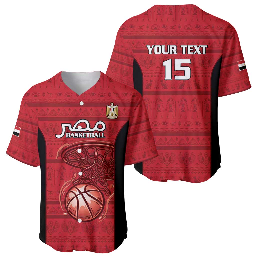 Egypt Basketball Custom Baseball Jersey Go Pharaohs - Wonder Print Shop