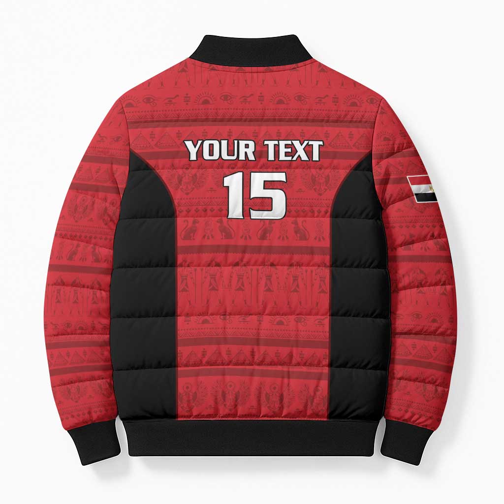 Egypt Basketball Custom Bomber Puffer Jacket Go Pharaohs - Wonder Print Shop