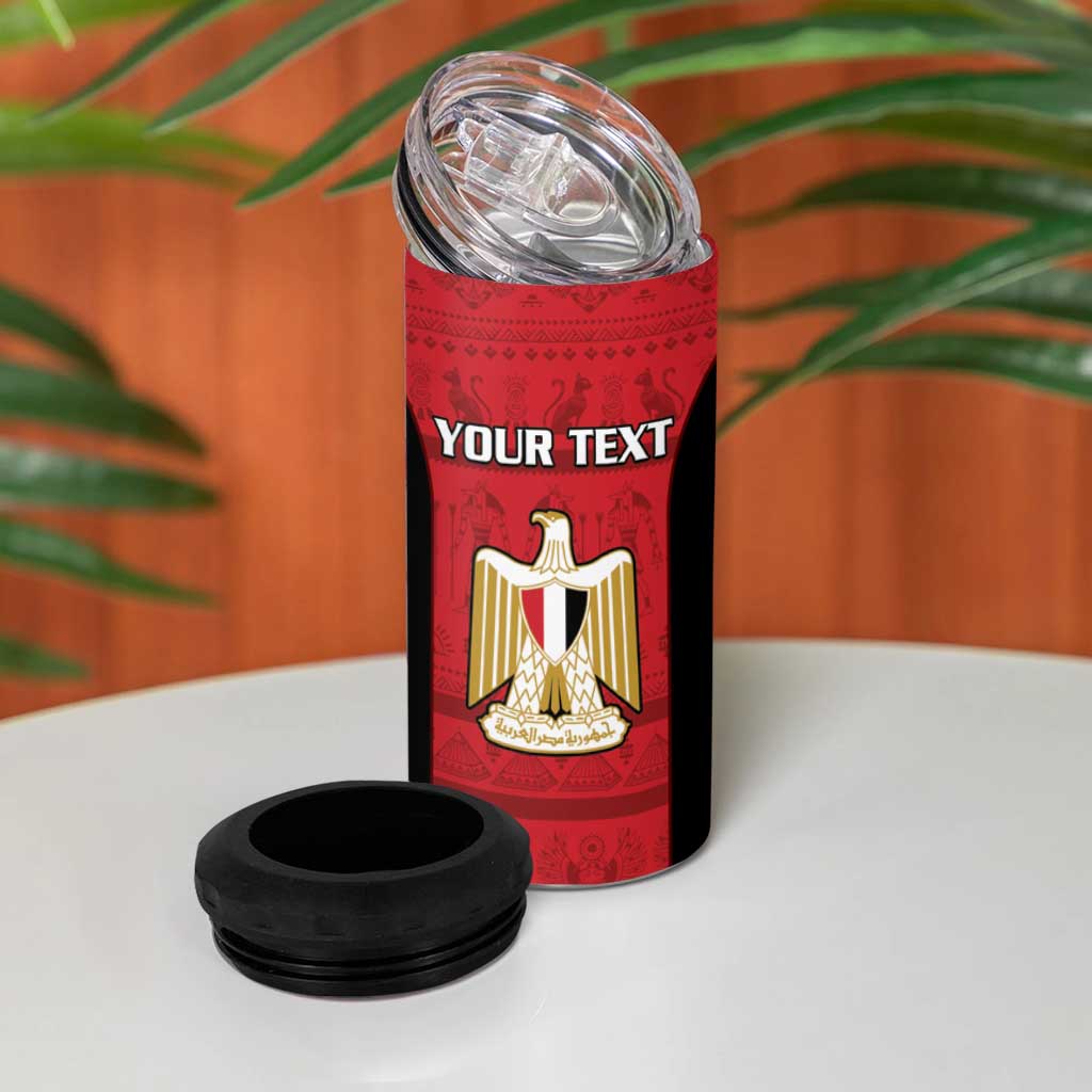 Egypt Basketball Custom 4 in 1 Can Cooler Tumbler Go Pharaohs - Wonder Print Shop